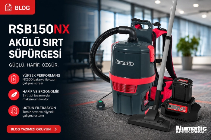 RSB150NX Akülü Sırt Süpürgesi